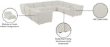 Miramar Modular Sectional: Luxurious Cream Linen Upholstery for Ultimate Comfort and Style