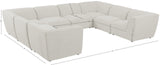 Miramar Modular Sectional: Luxurious Cream Linen Upholstery for Ultimate Comfort and Style