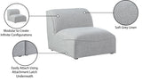 Miramar Modular Armless Chair - Stylish Contemporary Design with Premium Comfort and Durability