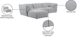 Miramar Modular Sectional Sofa - Soft Cream Linen Upholstery, Contemporary Design for Stylish Comfort