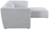 Miramar Modular Sectional Sofa - Soft Cream Linen Upholstery, Contemporary Design for Stylish Comfort