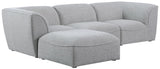 Miramar Modular Sectional Sofa - Soft Cream Linen Upholstery, Contemporary Design for Stylish Comfort