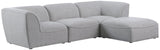 Miramar Modular Sectional Sofa - Soft Cream Linen Upholstery, Contemporary Design for Stylish Comfort