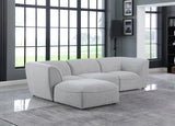 Miramar Modular Sectional Sofa - Soft Cream Linen Upholstery, Contemporary Design for Stylish Comfort