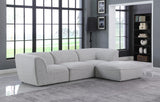 Miramar Modular Sectional Sofa - Soft Cream Linen Upholstery, Contemporary Design for Stylish Comfort