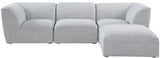 Miramar Modular Sectional Sofa - Soft Cream Linen Upholstery, Contemporary Design for Stylish Comfort