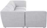 Miramar Modular Sectional Sofa - Soft Cream Linen Upholstery, Contemporary Design for Stylish Comfort