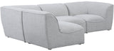 Miramar Modular Sectional Sofa - Soft Cream Linen Upholstery, Contemporary Design for Stylish Comfort
