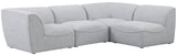 Miramar Modular Sectional Sofa - Soft Cream Linen Upholstery, Contemporary Design for Stylish Comfort