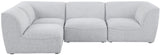 Miramar Modular Sectional Sofa - Soft Cream Linen Upholstery, Contemporary Design for Stylish Comfort
