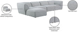 Miramar Modular Sectional Sofa - Soft Cream Linen Upholstery, Contemporary Design for Stylish Comfort