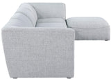 Miramar Modular Sectional Sofa - Soft Cream Linen Upholstery, Contemporary Design for Stylish Comfort
