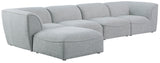 Miramar Modular Sectional Sofa - Soft Cream Linen Upholstery, Contemporary Design for Stylish Comfort
