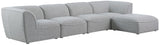 Miramar Modular Sectional Sofa - Soft Cream Linen Upholstery, Contemporary Design for Stylish Comfort