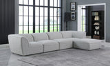 Miramar Modular Sectional Sofa - Soft Cream Linen Upholstery, Contemporary Design for Stylish Comfort