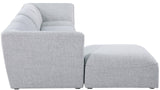 Miramar Modular Sectional Sofa - Soft Cream Linen Upholstery, Contemporary Design for Stylish Comfort