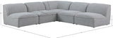 Miramar Modular Sectional Sofa - Soft Cream Linen Upholstery, Contemporary Design for Stylish Comfort