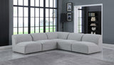 Miramar Modular Sectional Sofa - Soft Cream Linen Upholstery, Contemporary Design for Stylish Comfort