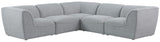 Miramar Modular Sectional Sofa - Soft Cream Linen Upholstery, Contemporary Design for Stylish Comfort