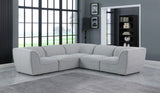 Miramar Modular Sectional Sofa - Soft Cream Linen Upholstery, Contemporary Design for Stylish Comfort