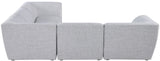 Miramar Modular Sectional Sofa - Soft Cream Linen Upholstery, Contemporary Design for Stylish Comfort
