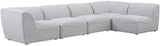 Miramar Modular Sectional Sofa - Soft Cream Linen Upholstery, Contemporary Design for Stylish Comfort