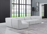 Miramar Modular Sectional Sofa - Soft Cream Linen Upholstery, Contemporary Design for Stylish Comfort