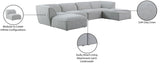 Miramar Modular Sectional Sofa - Soft Cream Linen Upholstery, Contemporary Design for Stylish Comfort