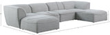 Miramar Modular Sectional Sofa - Soft Cream Linen Upholstery, Contemporary Design for Stylish Comfort