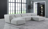 Miramar Modular Sectional Sofa - Soft Cream Linen Upholstery, Contemporary Design for Stylish Comfort