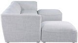 Miramar Modular Sectional Sofa - Soft Cream Linen Upholstery, Contemporary Design for Stylish Comfort