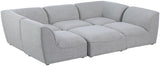 Miramar Modular Sectional Sofa - Soft Cream Linen Upholstery, Contemporary Design for Stylish Comfort