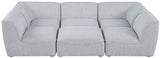 Miramar Modular Sectional Sofa - Soft Cream Linen Upholstery, Contemporary Design for Stylish Comfort