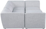 Miramar Modular Sectional Sofa - Soft Cream Linen Upholstery, Contemporary Design for Stylish Comfort