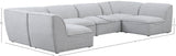 Miramar Modular Sectional Sofa - Soft Cream Linen Upholstery, Contemporary Design for Stylish Comfort
