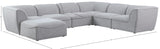 Miramar Modular Sectional Sofa - Soft Cream Linen Upholstery, Contemporary Design for Stylish Comfort