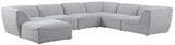 Miramar Modular Sectional Sofa - Soft Cream Linen Upholstery, Contemporary Design for Stylish Comfort