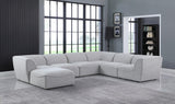 Miramar Modular Sectional Sofa - Soft Cream Linen Upholstery, Contemporary Design for Stylish Comfort