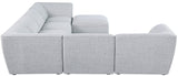 Miramar Modular Sectional Sofa - Soft Cream Linen Upholstery, Contemporary Design for Stylish Comfort