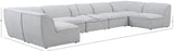 Miramar Modular Sectional Sofa - Soft Cream Linen Upholstery, Contemporary Design for Stylish Comfort