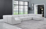 Miramar Modular Sectional Sofa - Soft Cream Linen Upholstery, Contemporary Design for Stylish Comfort