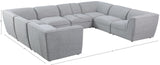 Miramar Modular Sectional Sofa - Soft Cream Linen Upholstery, Contemporary Design for Stylish Comfort