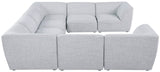Miramar Modular Sectional Sofa - Soft Cream Linen Upholstery, Contemporary Design for Stylish Comfort