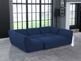 Miramar Contemporary Modular Sectional in Soft Cream Linen - Durable, Stylish, and Versatile Comfort