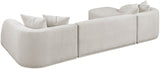 Rita 3-Piece Sectional Sofa - Cozy Fabric Living Room Furniture for Movie Nights and Relaxation