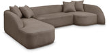 Rita 3-Piece Sectional Sofa - Cozy Fabric Living Room Furniture for Movie Nights and Relaxation