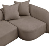 Rita 3-Piece Sectional Sofa - Cozy Fabric Living Room Furniture for Movie Nights and Relaxation