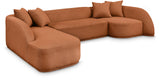 Rita 3-Piece Sectional Sofa - Cozy Fabric Living Room Furniture for Movie Nights and Relaxation