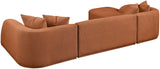 Rita 3-Piece Sectional Sofa - Cozy Fabric Living Room Furniture for Movie Nights and Relaxation