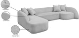 Rita 3-Piece Sectional Sofa - Cozy Fabric Living Room Furniture for Movie Nights and Relaxation